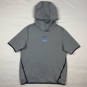 Nike Florida Gators Mens Side Line Repel Hoodie Sz Medium Short Sleeve Grey B7